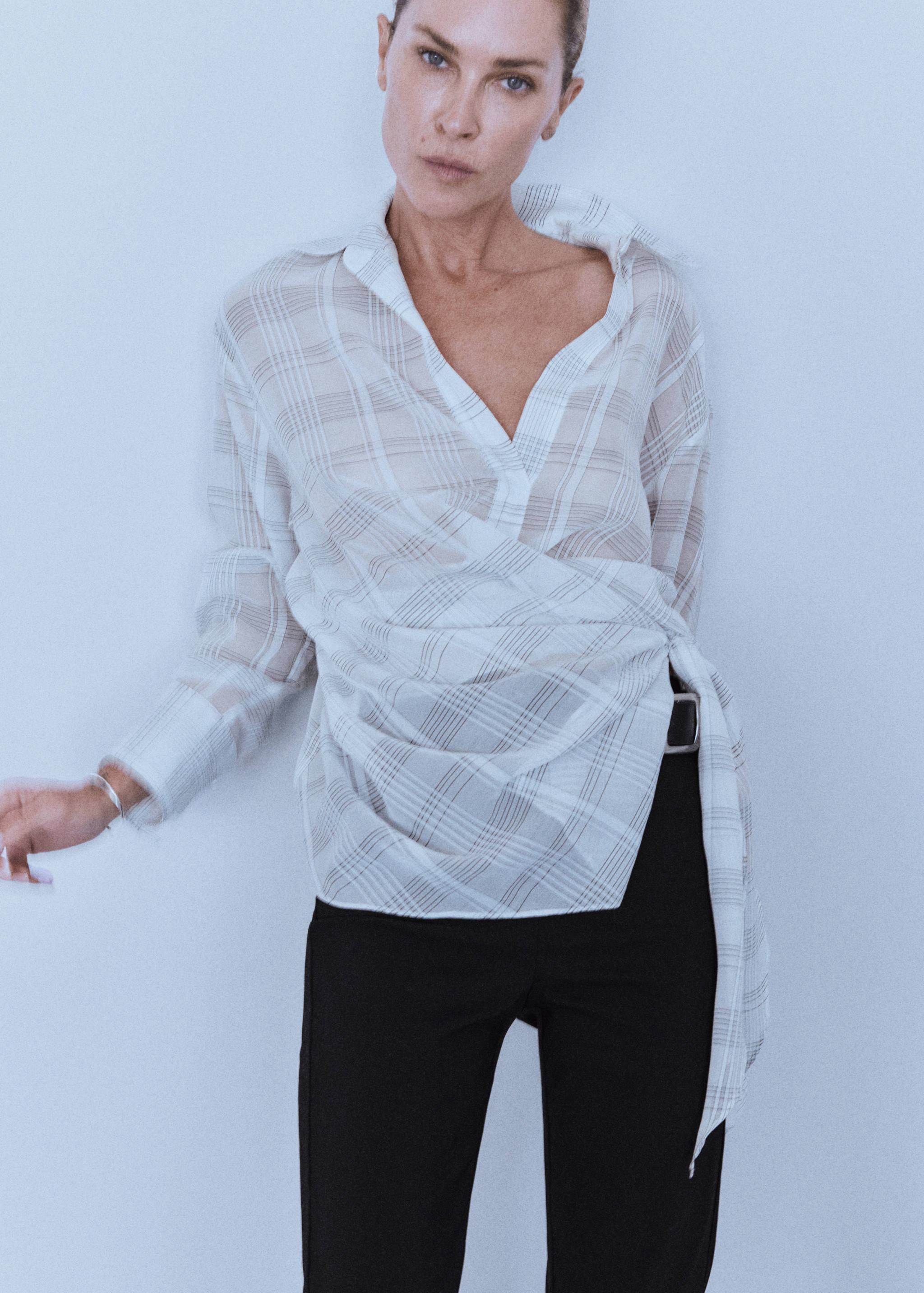 Bow check shirt - Medium plane