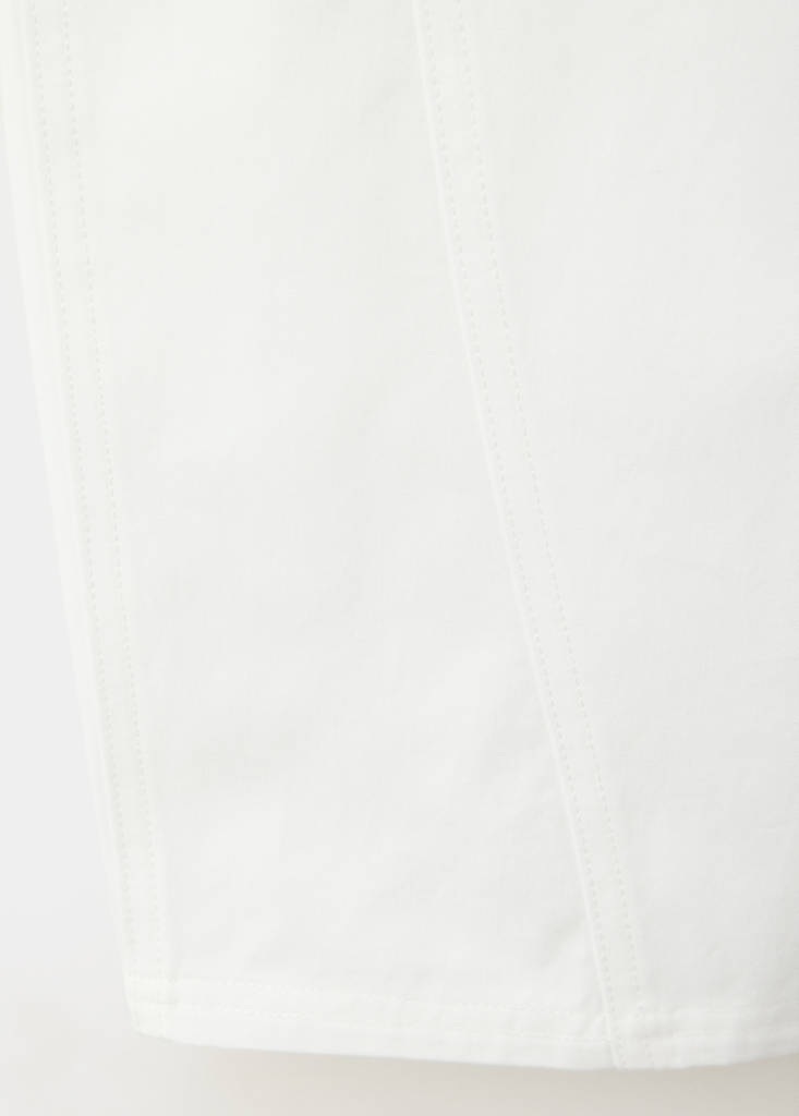High-waisted balloon trousers — White