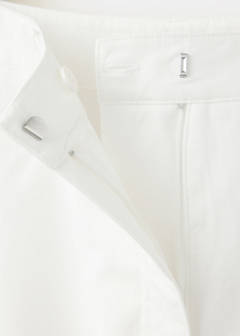 High-waisted balloon trousers — White 7