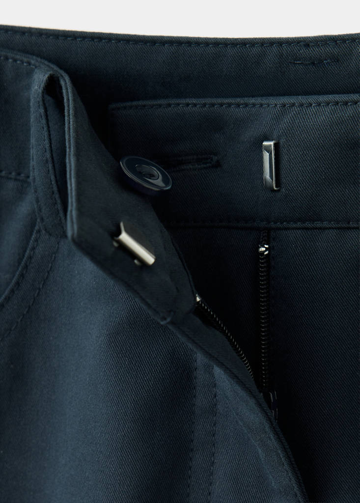 High-waisted balloon trousers — Navy