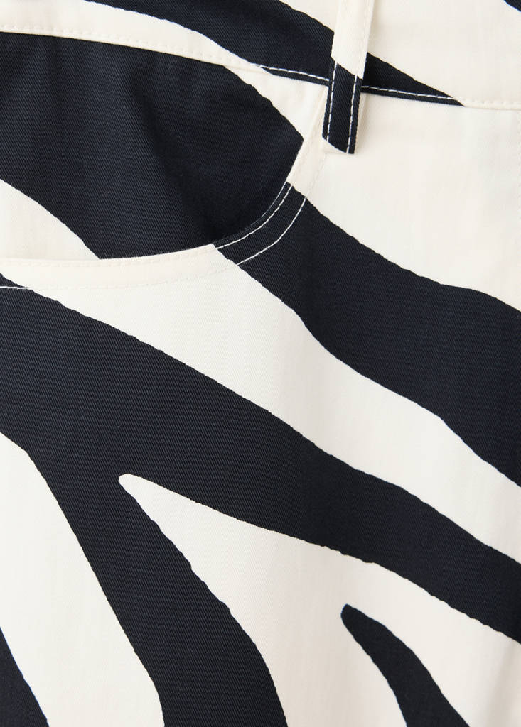 High-waisted balloon trousers — Black