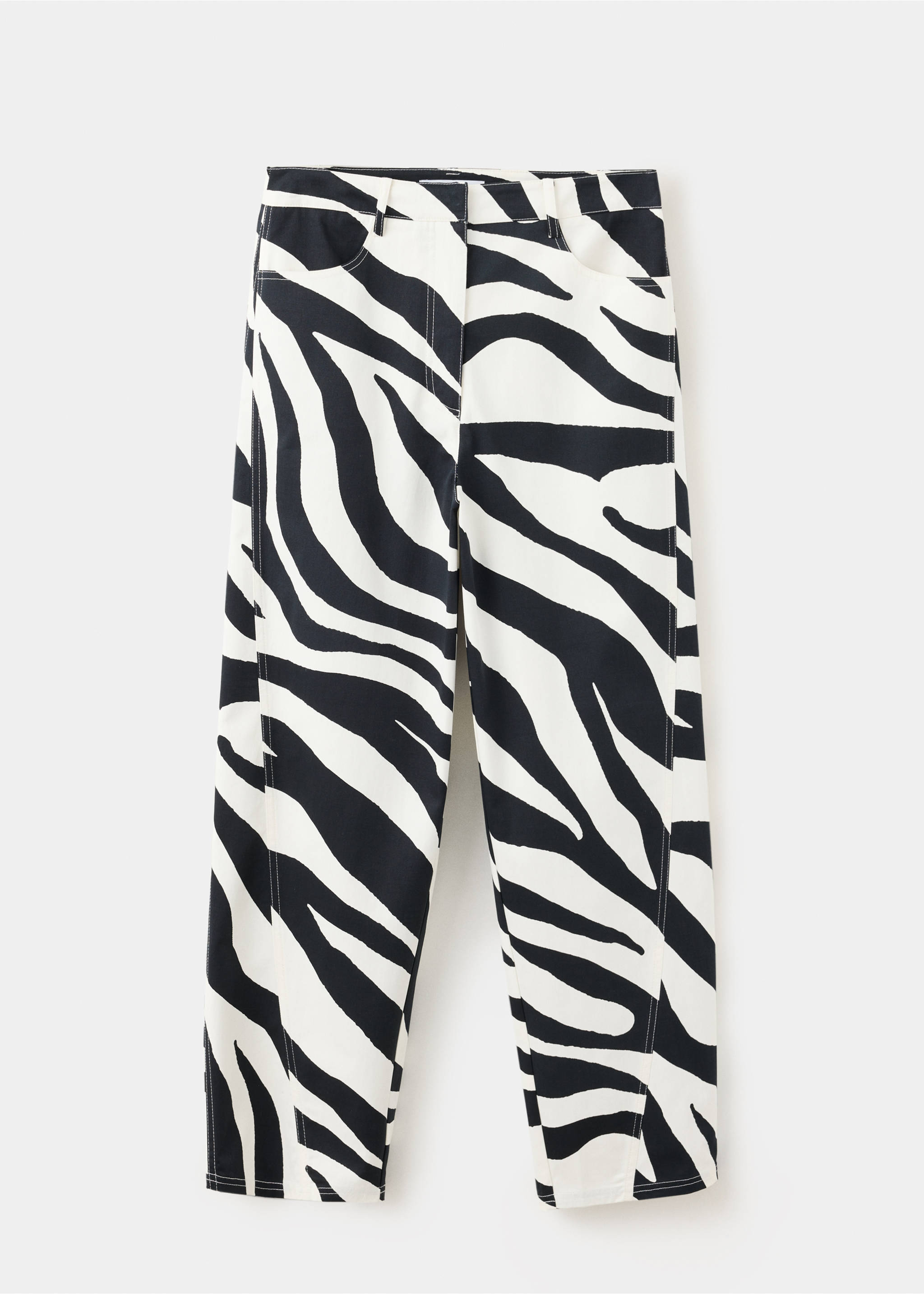High-waisted balloon trousers - Article without model, Black. Ref: 37052896-00.