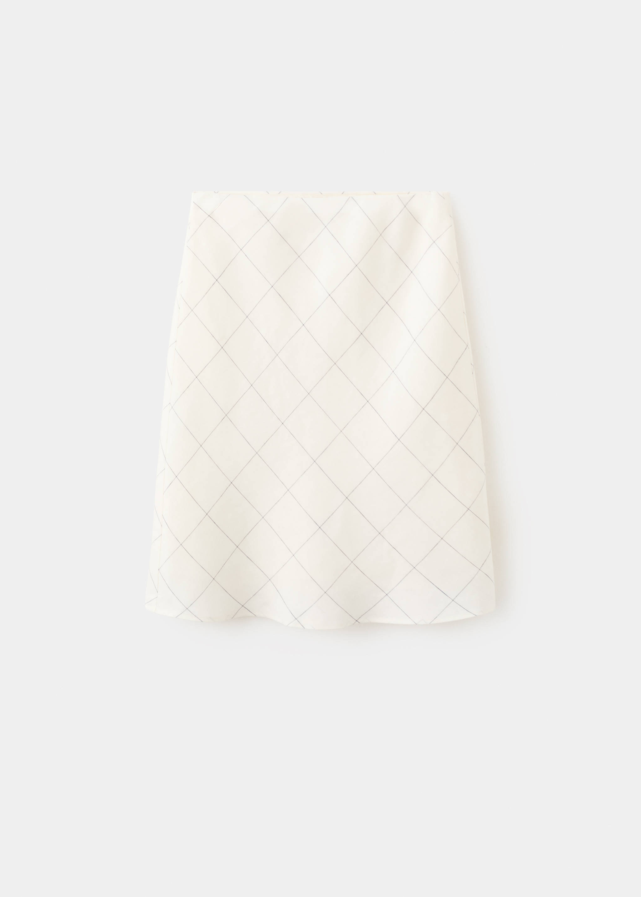100% linen check skirt - Article without model