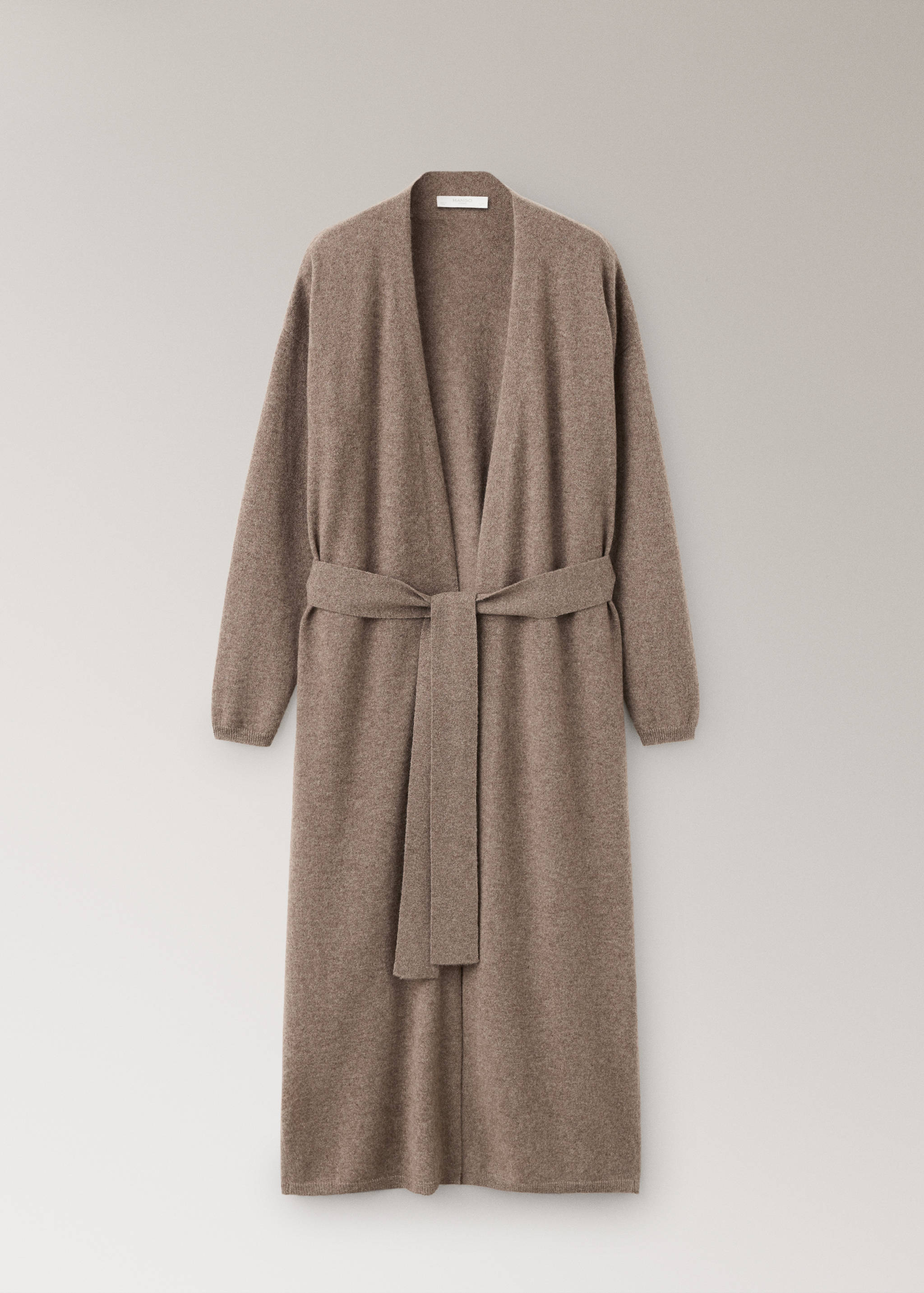 100% cashmere long cardigan with design - Article without model