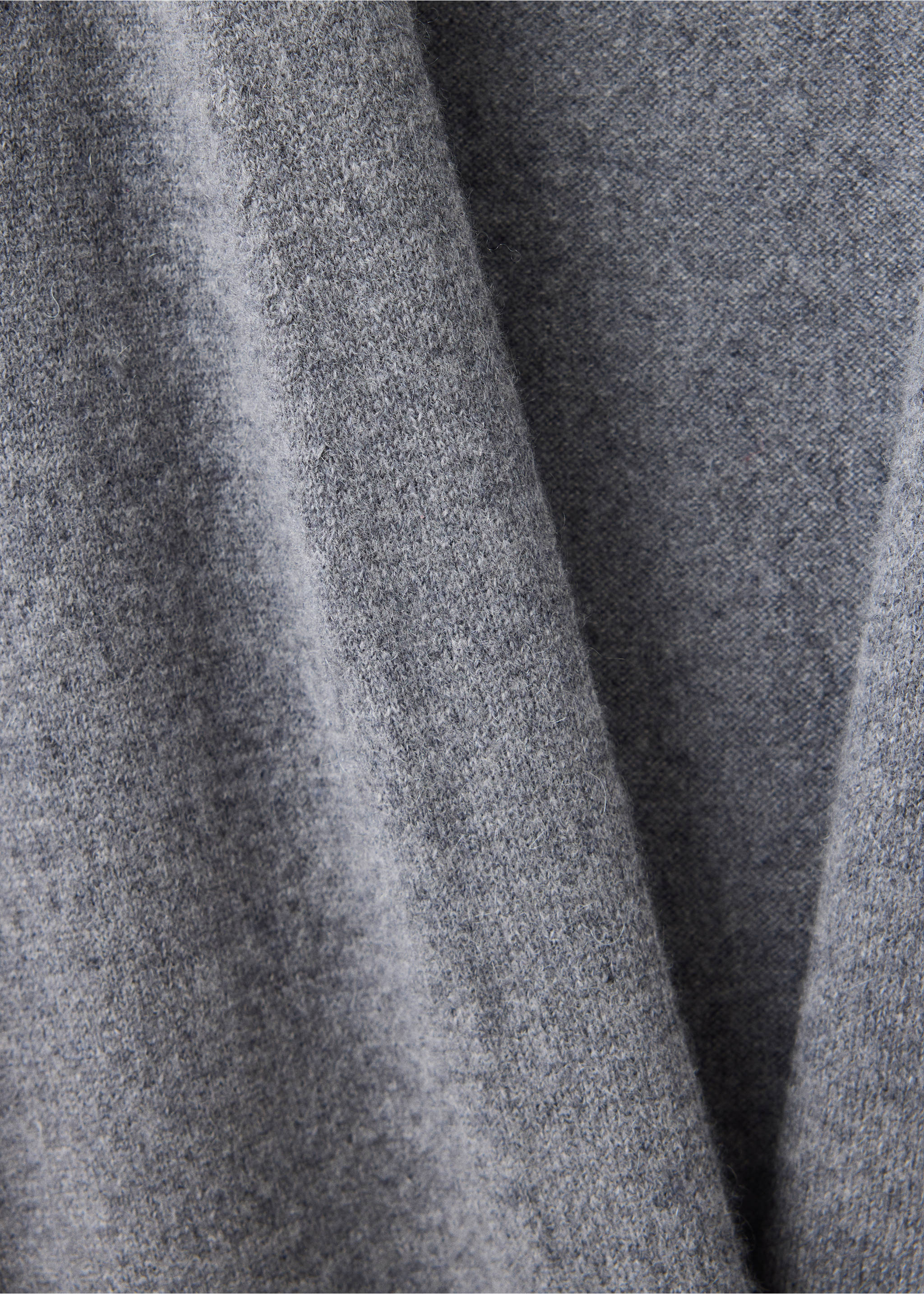 100% cashmere long cardigan with design - Details of the article 0, Grey. Ref: 37052900-00.