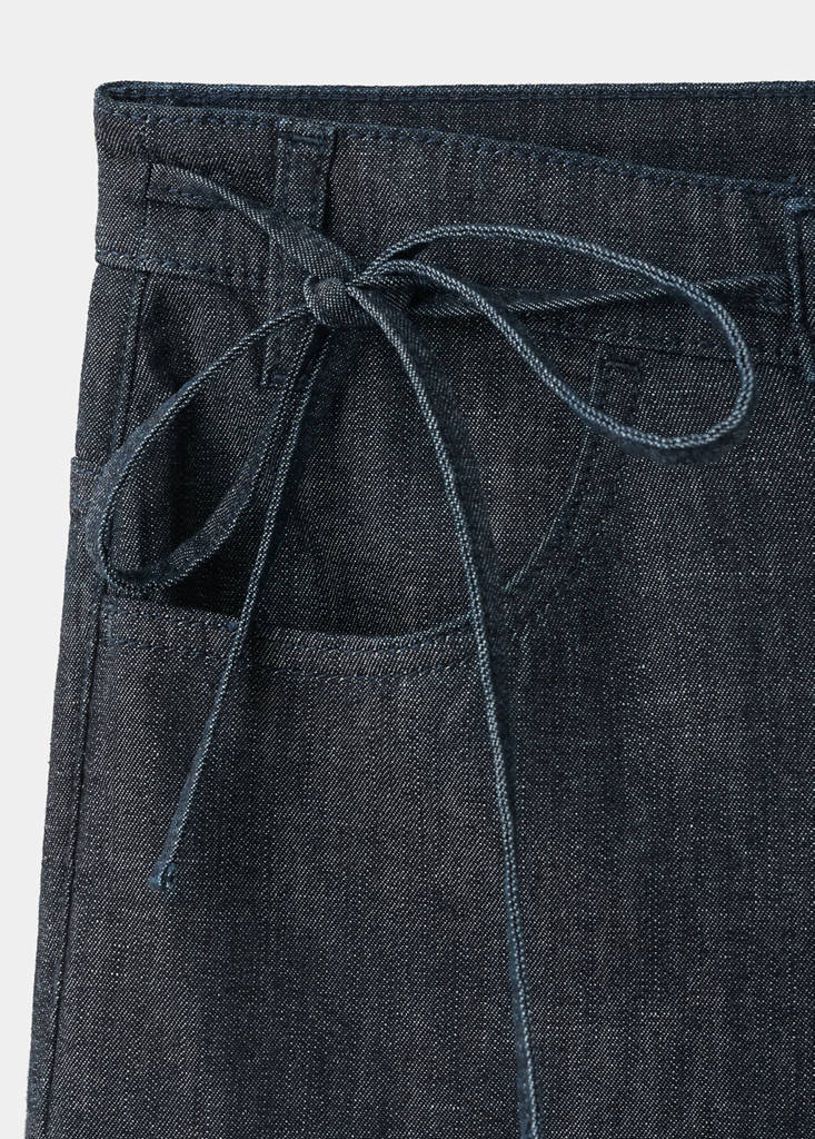 Low-rise tie jeans — Open Blue