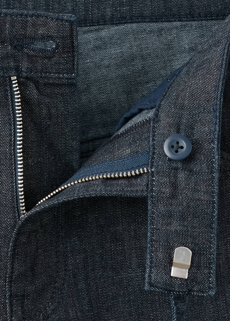 Low-rise tie jeans — Open Blue