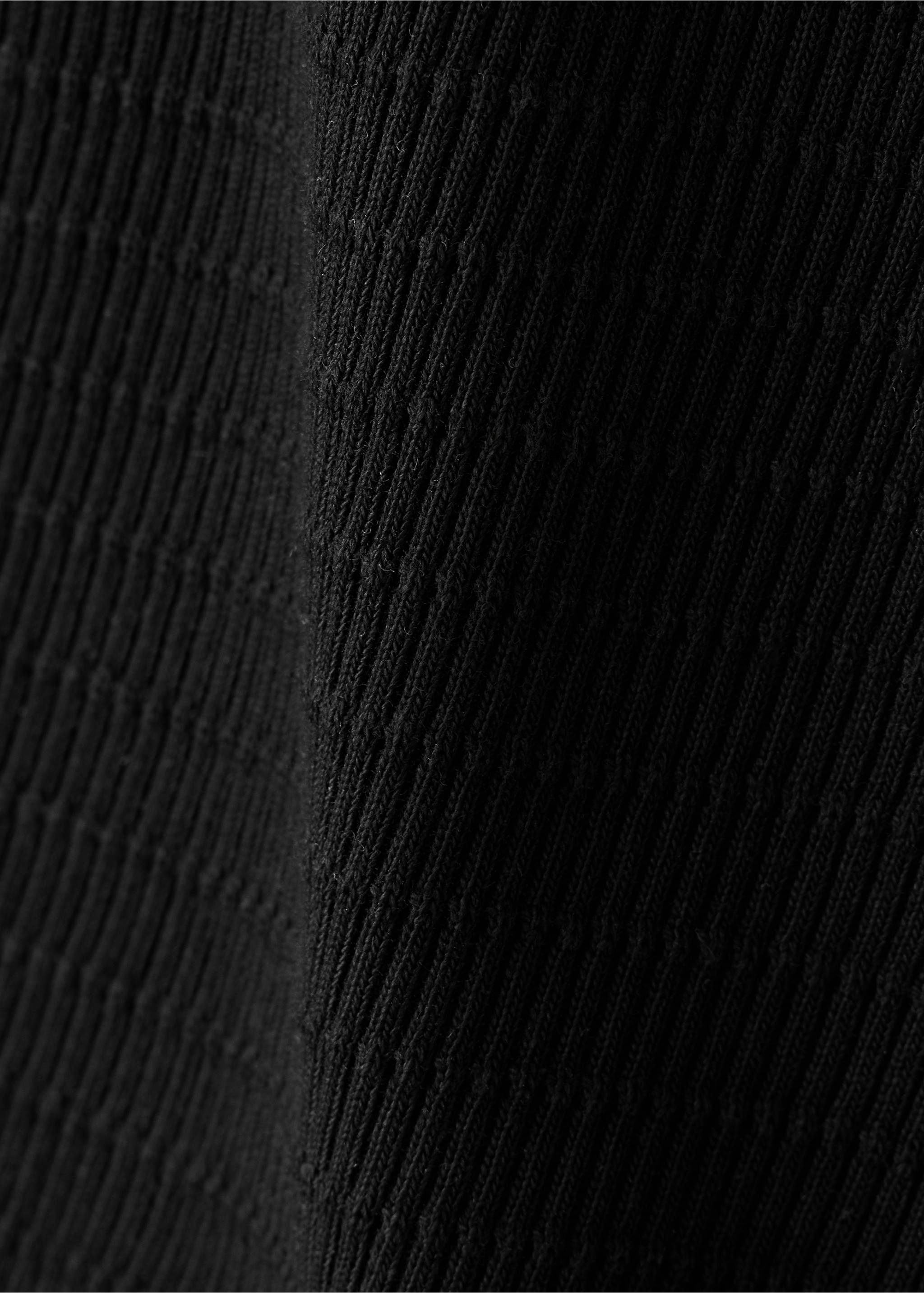 Bermudas 100% algodón textura - Detalle del artículo 0, Negro. Ref: 37052903-00.