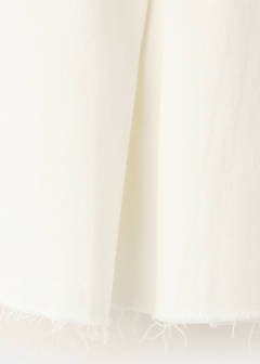 Pleated denim skirt — Ecru 5
