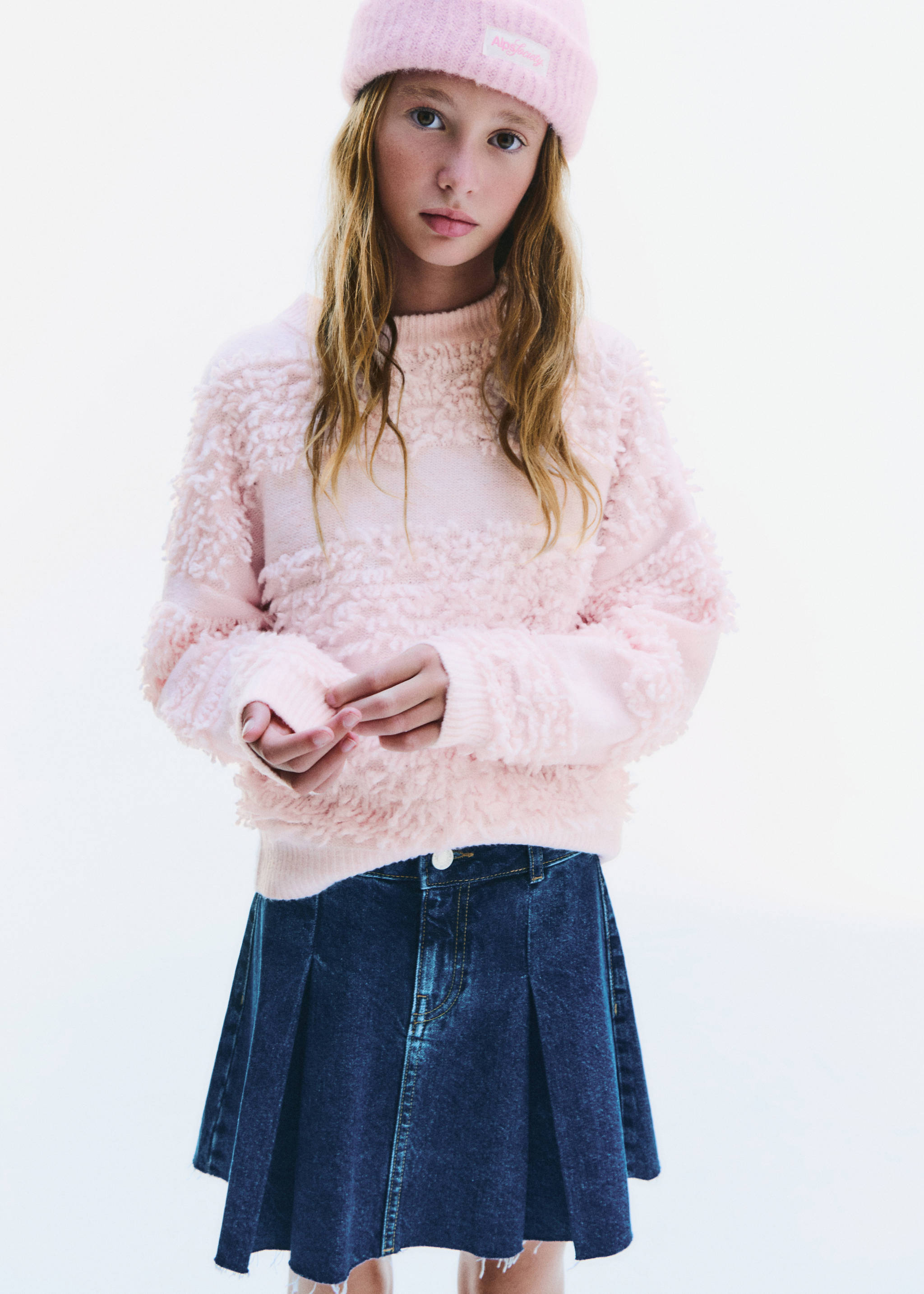 Pleated denim skirt - Details of the article 6