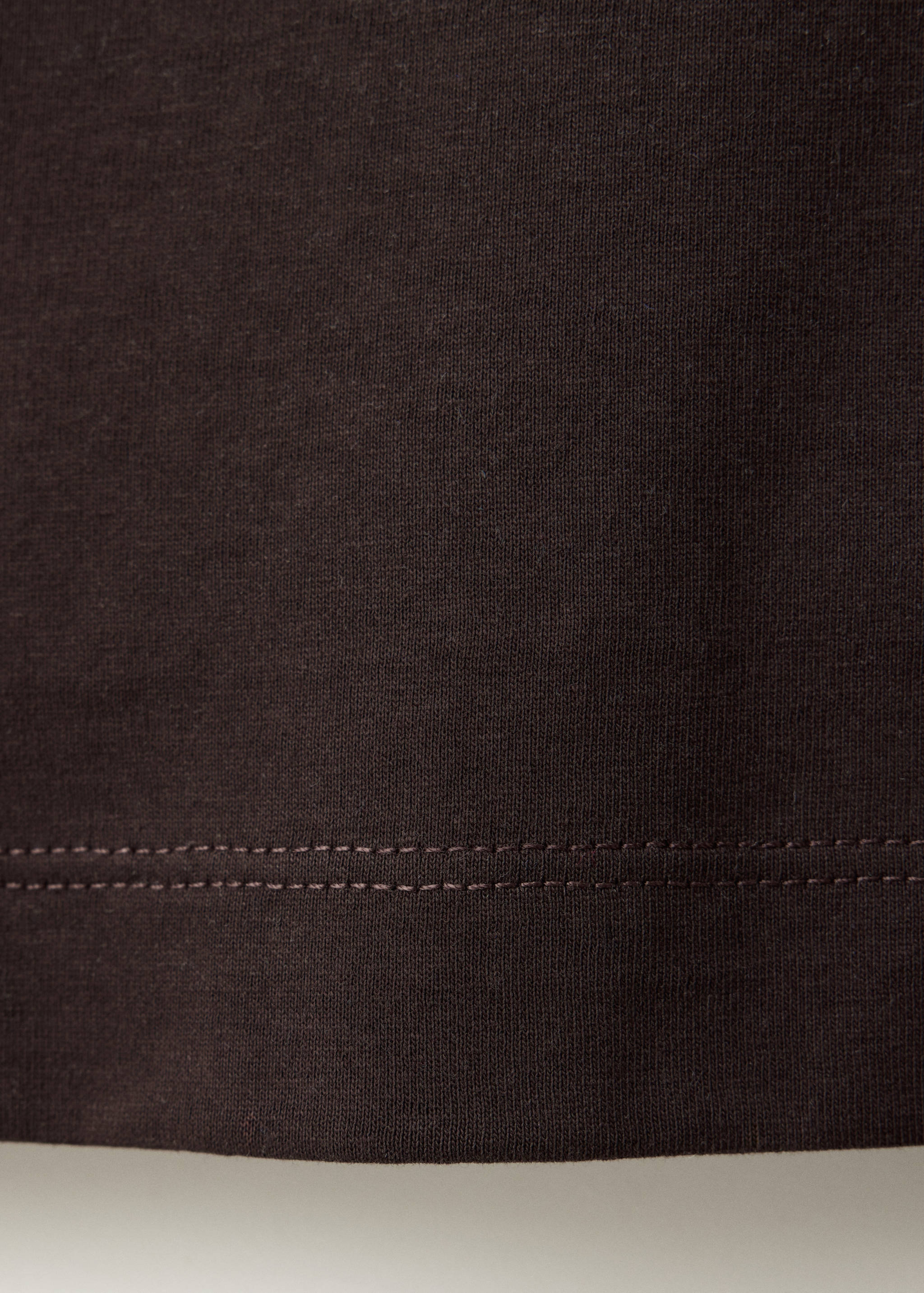 Cotton T-shirt with embroidered motif - Details of the article 0