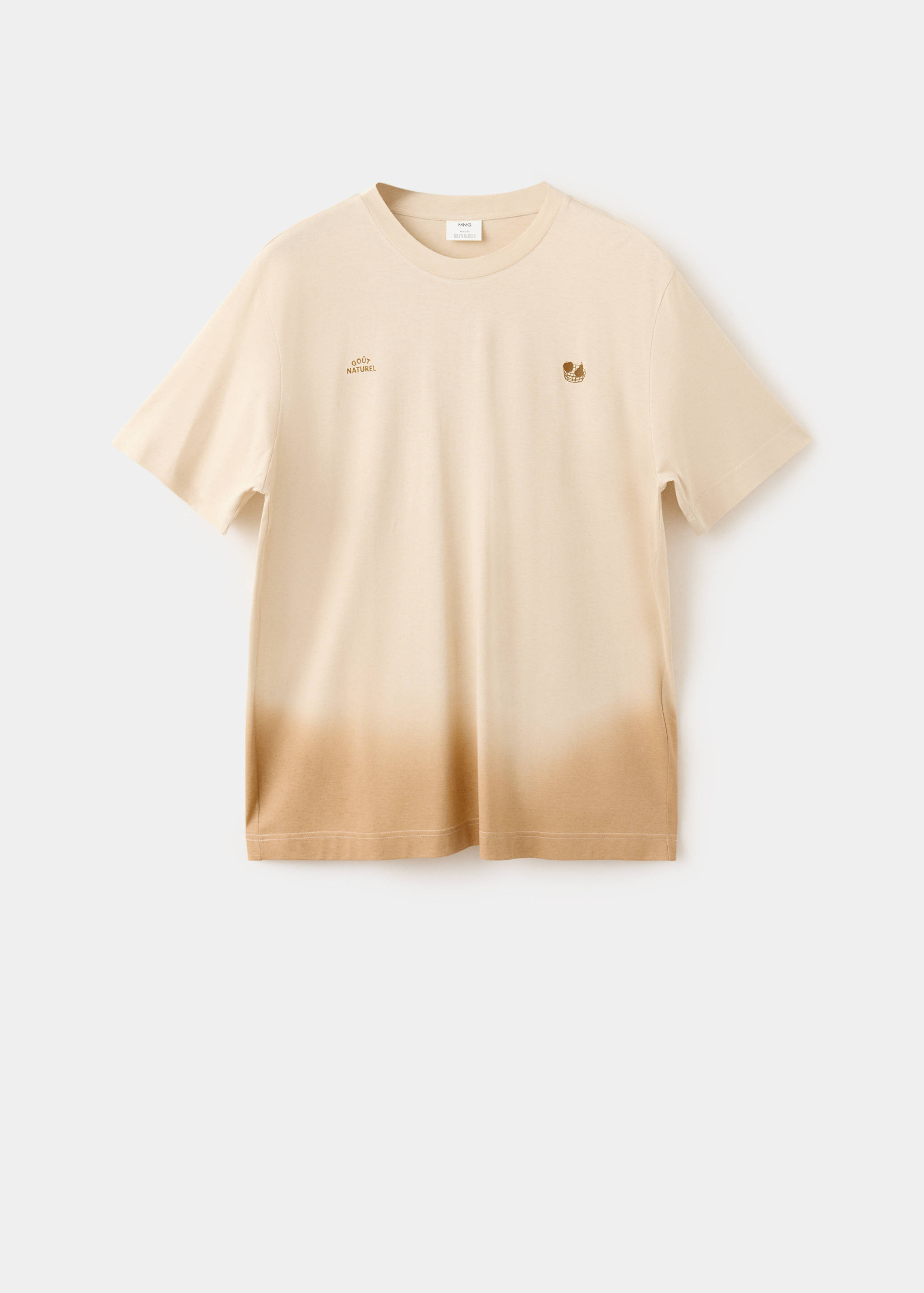 Camiseta 100% algodón dibujo bordado - Artículo sin modelo