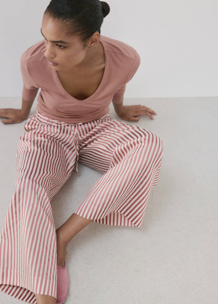 Lyocell wool blend pyjama t-shirt — Pink