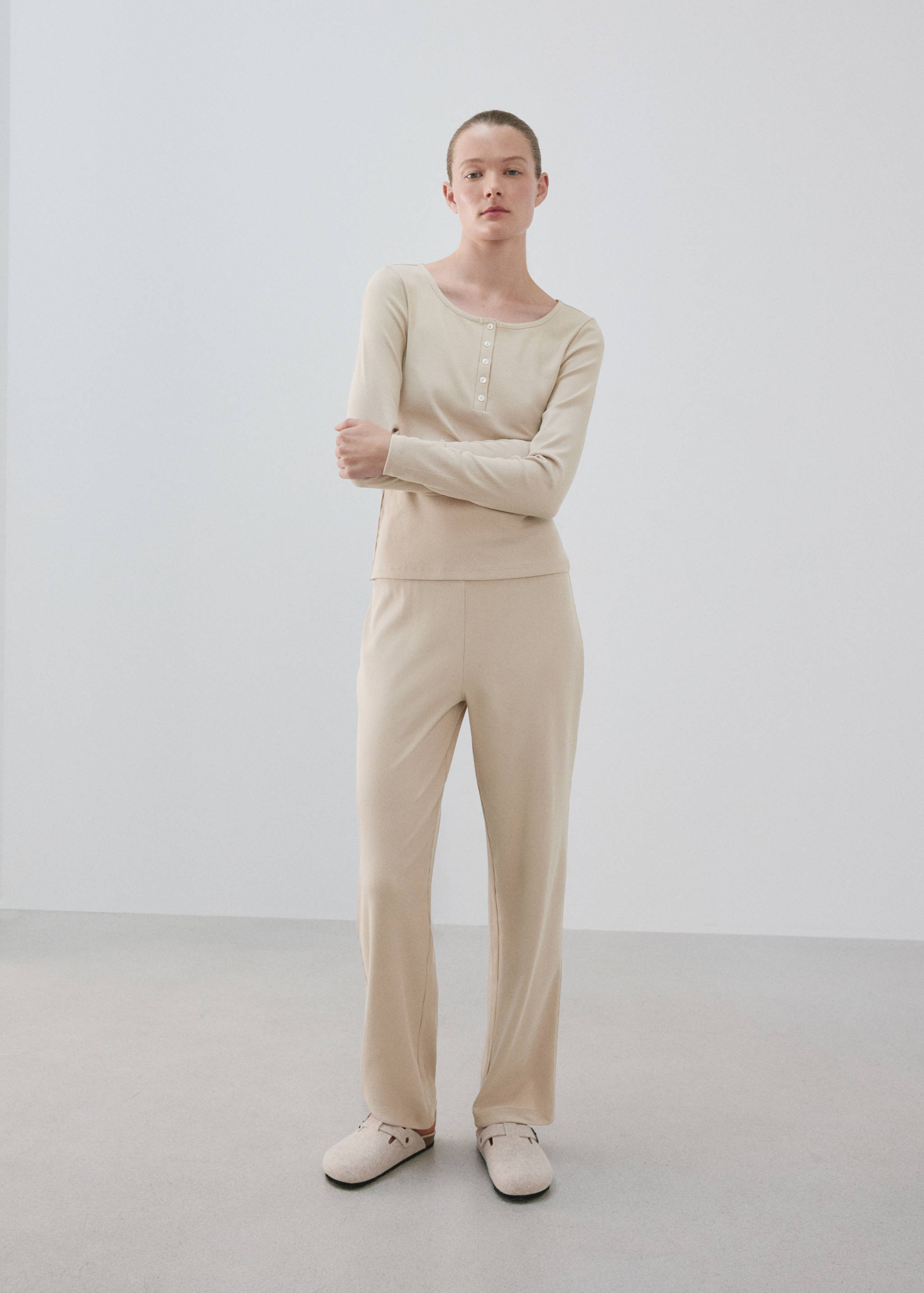 Pantalón pijama cintura elástica - Plano general