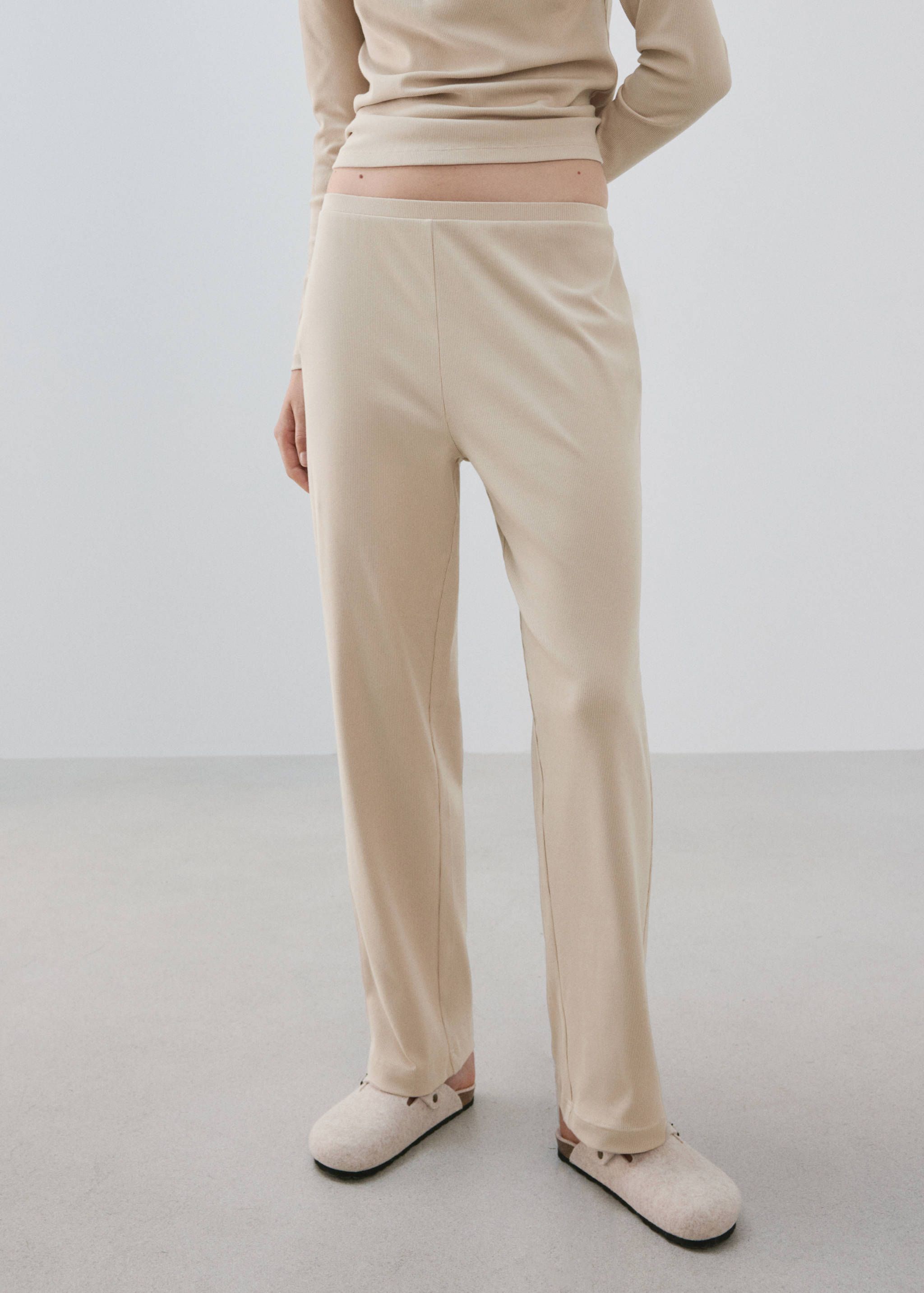 Pantalón pijama cintura elástica - Plano medio