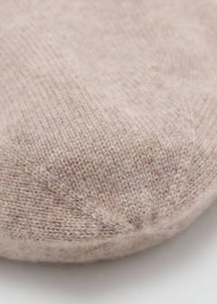 Cashmere knitted hat — Beige 2