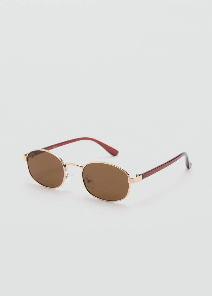Metallic frame sunglasses — Gold