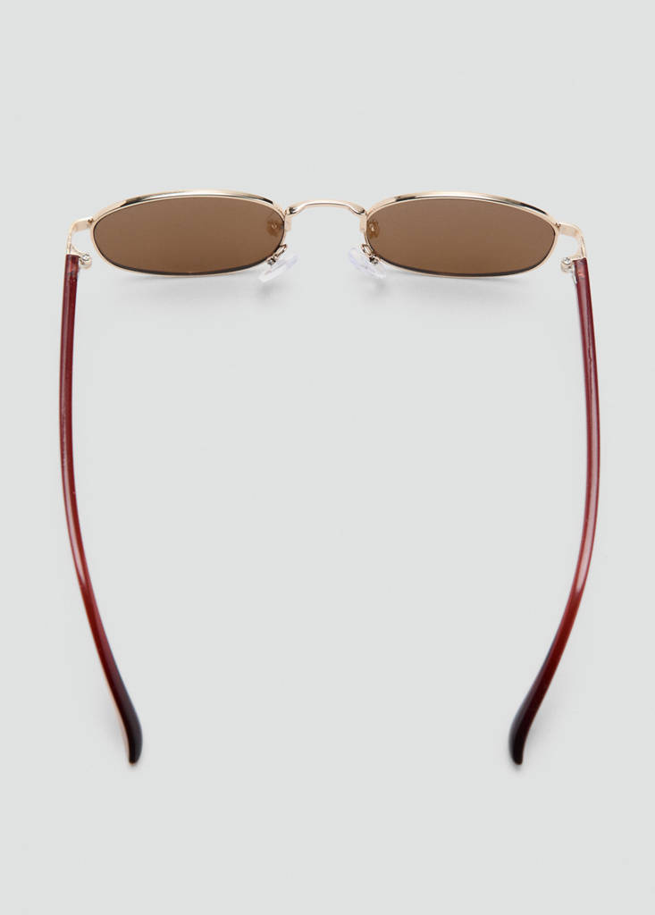 Metallic frame sunglasses — Gold