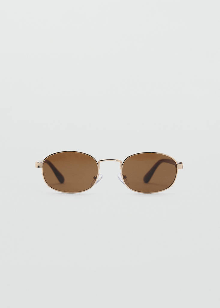 Metallic frame sunglasses — Gold