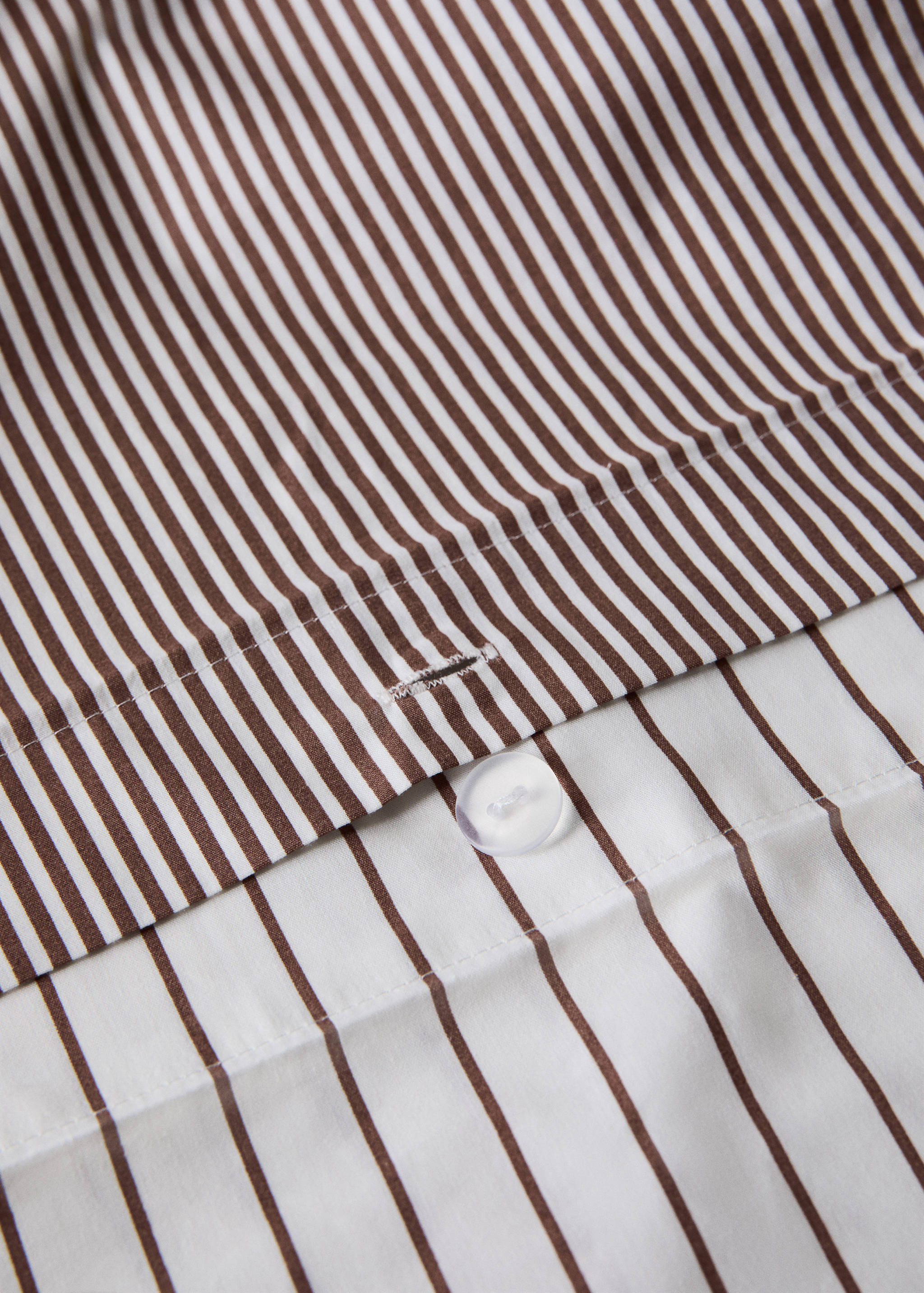 100% cotton percale striped duvet cover for 135/140 cm bed - Details of the article 2