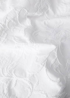 Tagesdecke aus Baumwolljacquard mit Blumenmuster und Volant, Bett 130/150 cm — Weiß 2