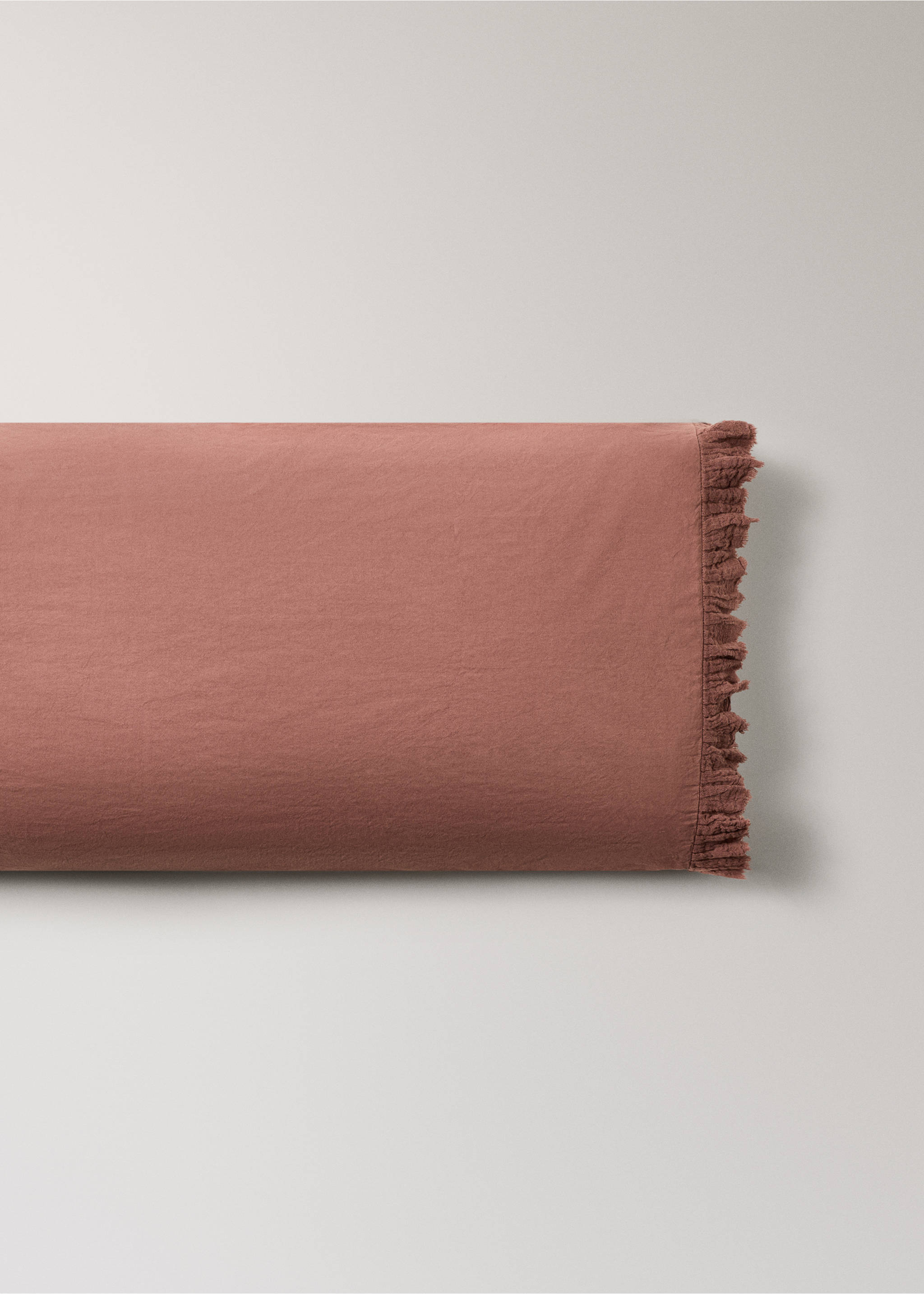 Cushion cover 100% cotton 45 x 110 cm - Article without model, Medium Pink. Ref: 37052927-00.