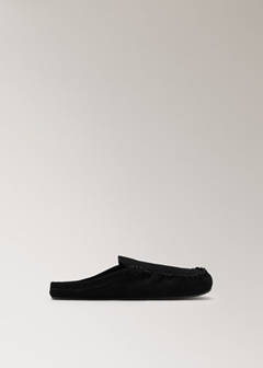 Backless suede loafer — Black 5
