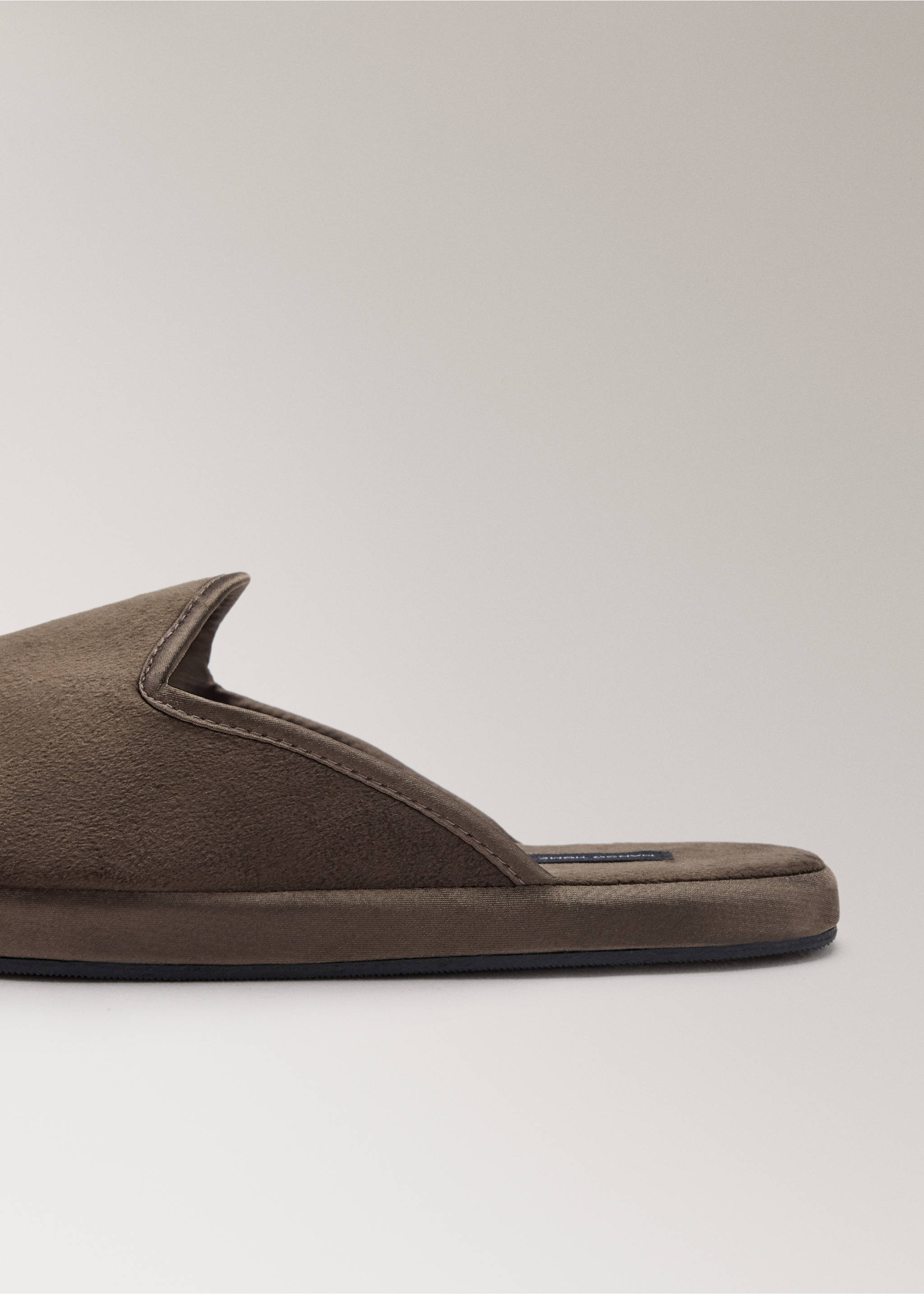 Open house slippers - Details of the article 1, Brown. Ref: 37052939-00.