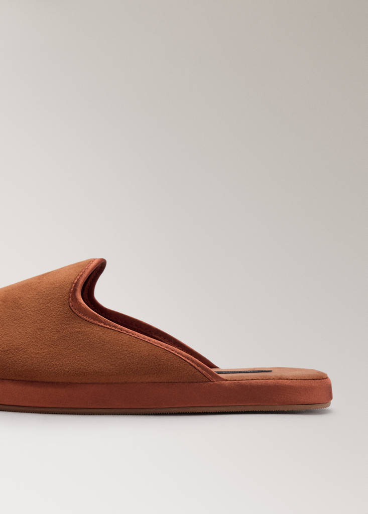 Open house slippers — Burgundy