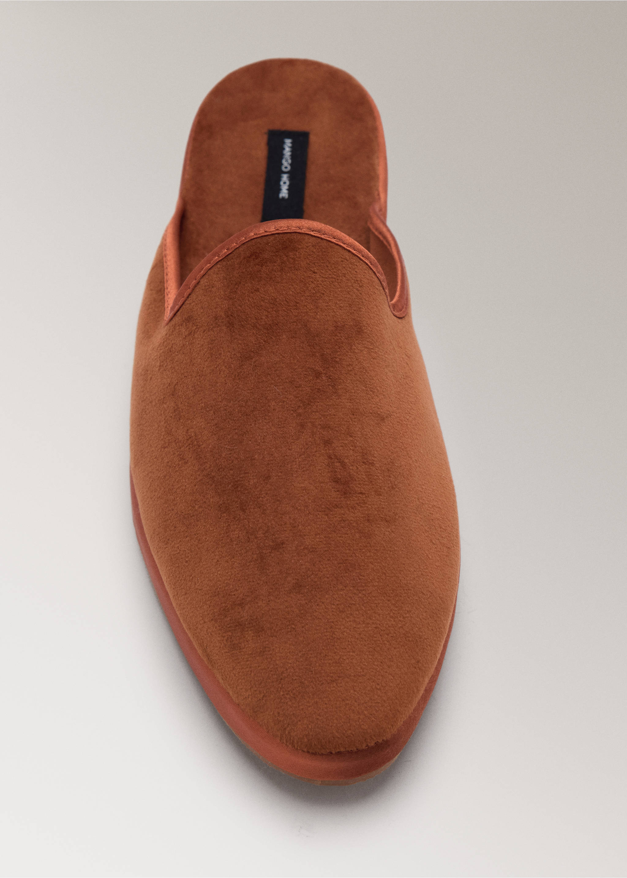 Open house slippers - Details of the article 2, Burgundy. Ref: 37052939-00.