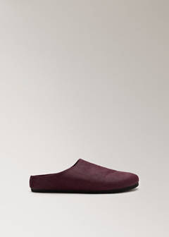 Felt clog slippers — Burgundy 6