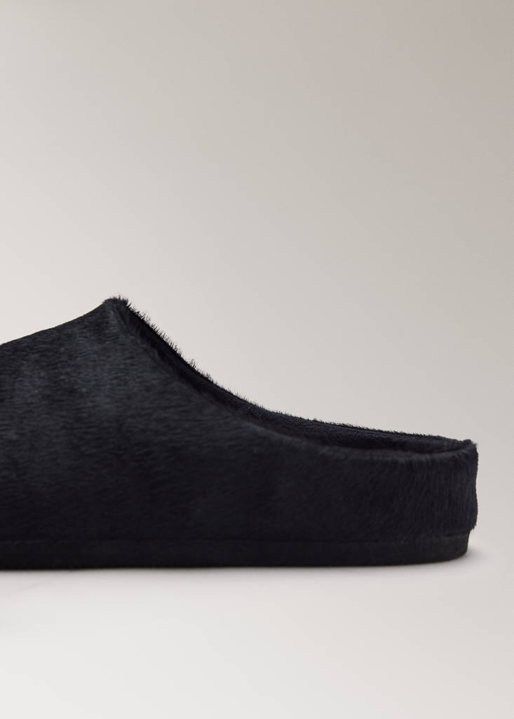 Felt clog slippers — Black