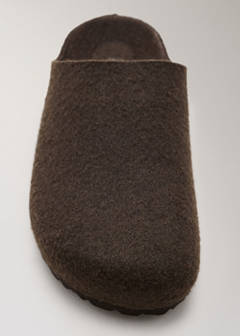 Felt clog slippers — Brown 3