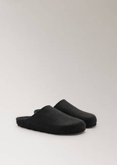 Felt clog slippers — Black 1
