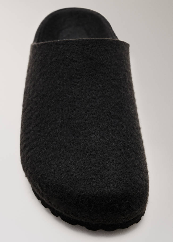 Felt clog slippers — Black