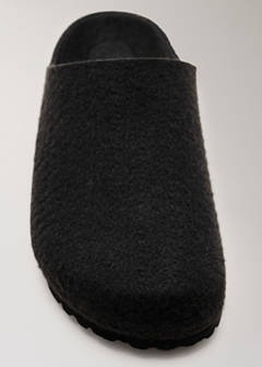Felt clog slippers — Black 3