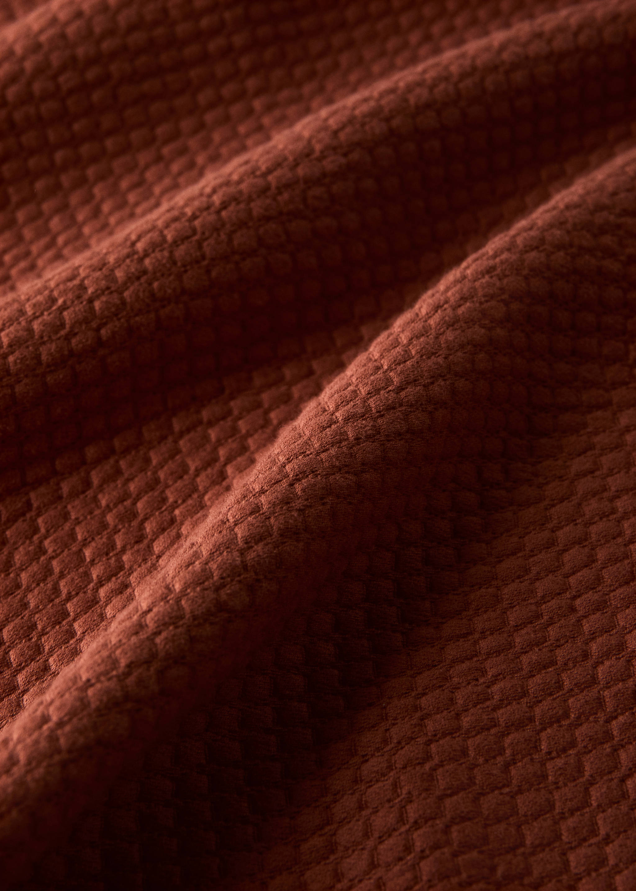 Cotton bedspread, textured relief, garment-dyed, 130/140/150 cm bed - Details of the article 1