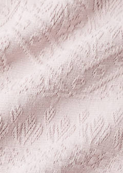 Vorgewaschene Jacquard-Tagesdecke, 300 g, für Betten 130/140/150 cm — Zartrosa 2