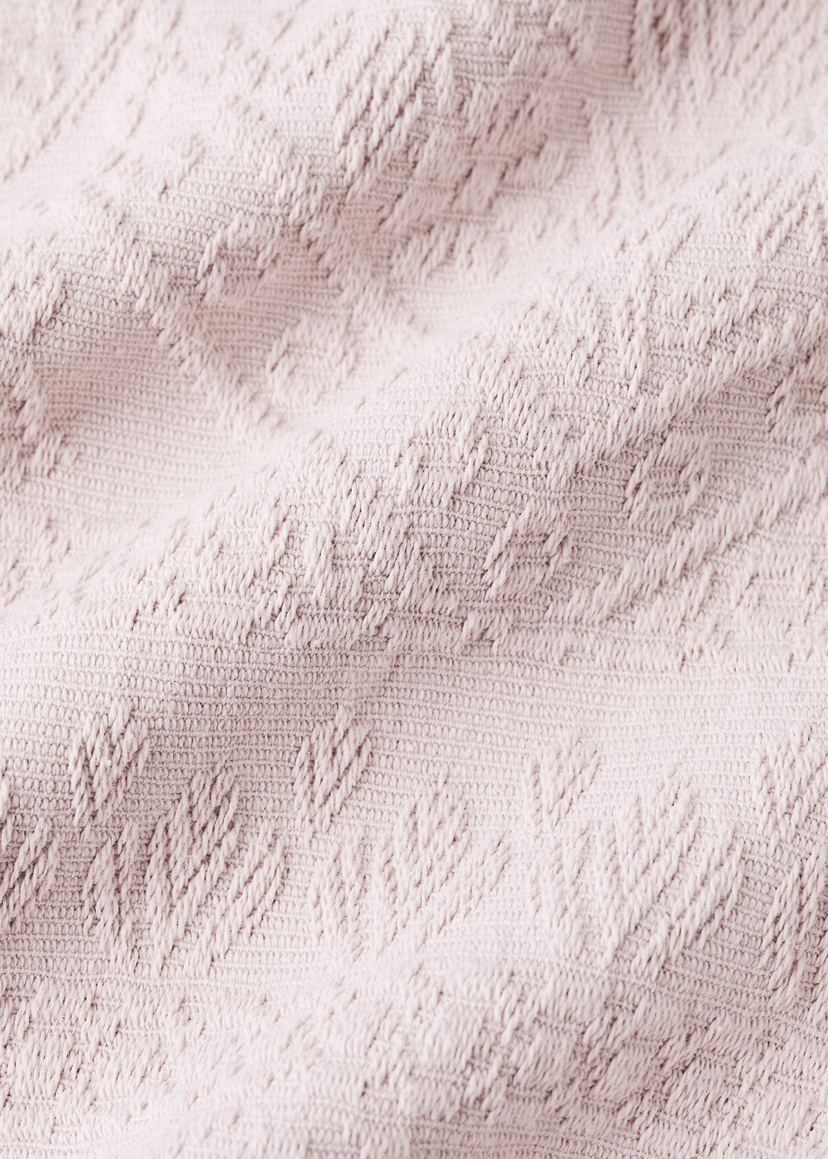 Vorgewaschene Jacquard-Tagesdecke, 300 g, für Betten 180/200 cm — Zartrosa