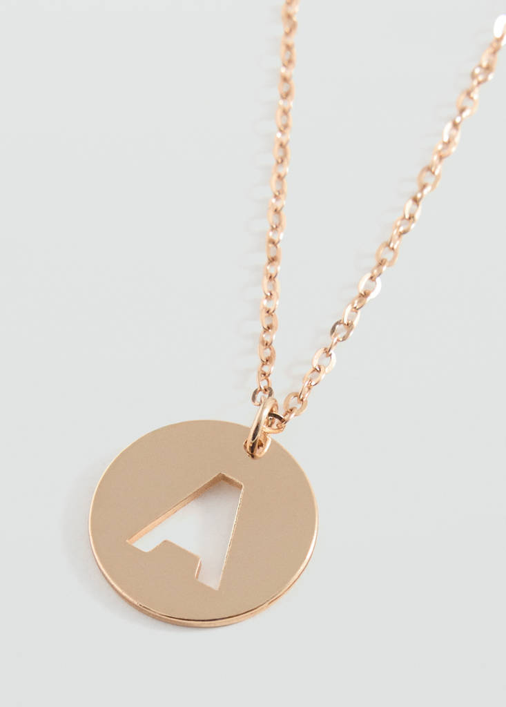 Letter Pendant Necklace — Gold