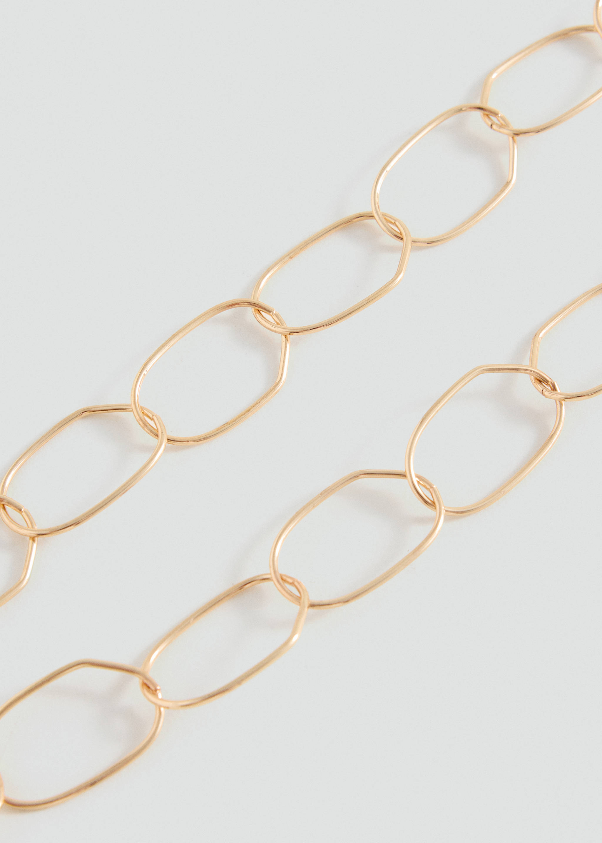 Double chain necklace - Medium plane