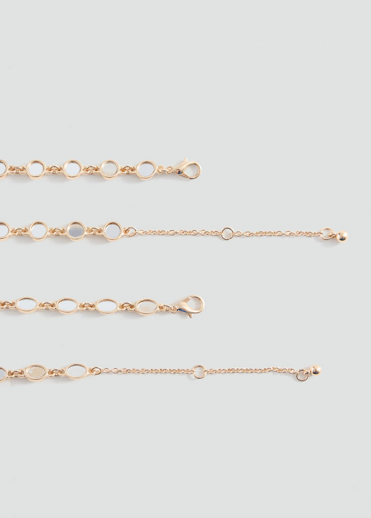 Mirror chain collar — Gold