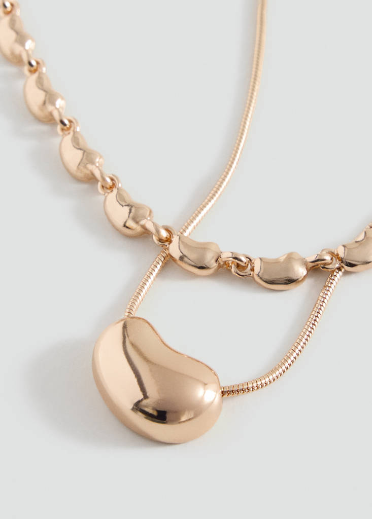 Mixed double necklace — Gold