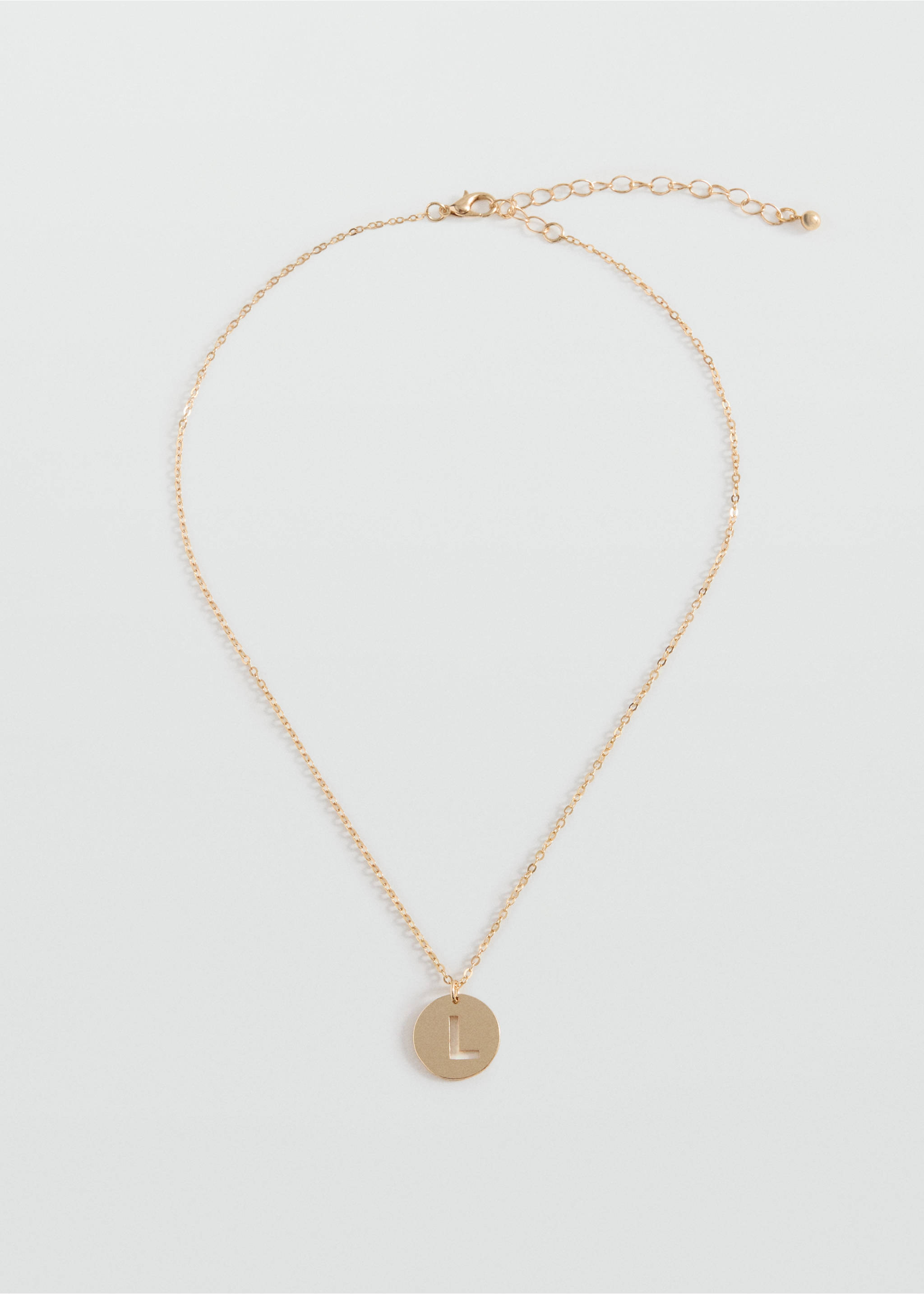 Letter Pendant Necklace - Article without model, Gold. Ref: 37052969-00.