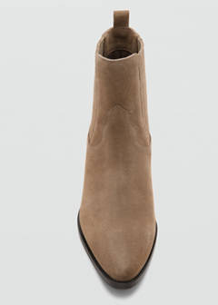 Suede leather ankle boots — Sand 5