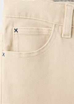 Cotton jeans with rolled-up hems — Beige 5