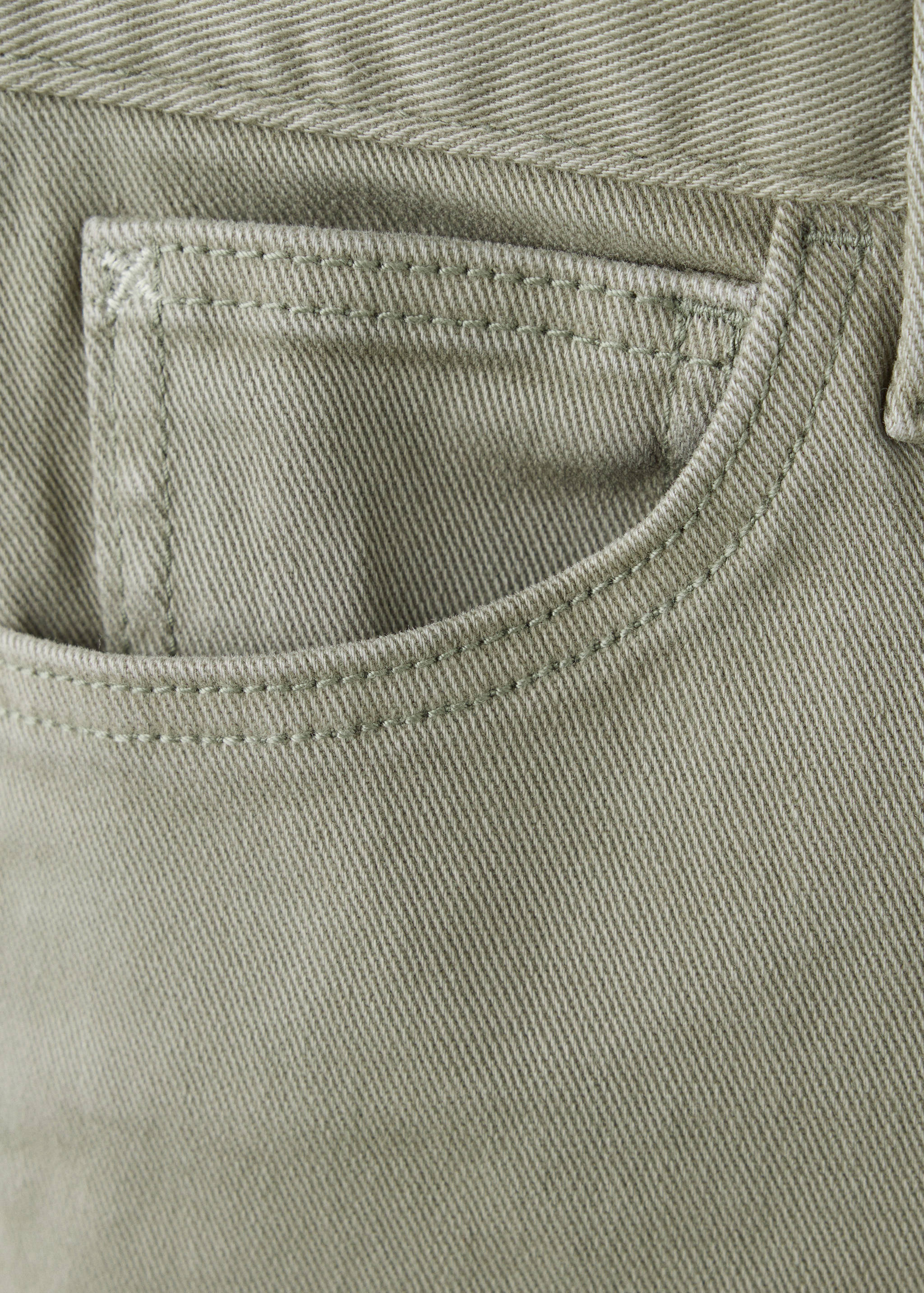Regular-waist cotton jeans - Details of the article 0