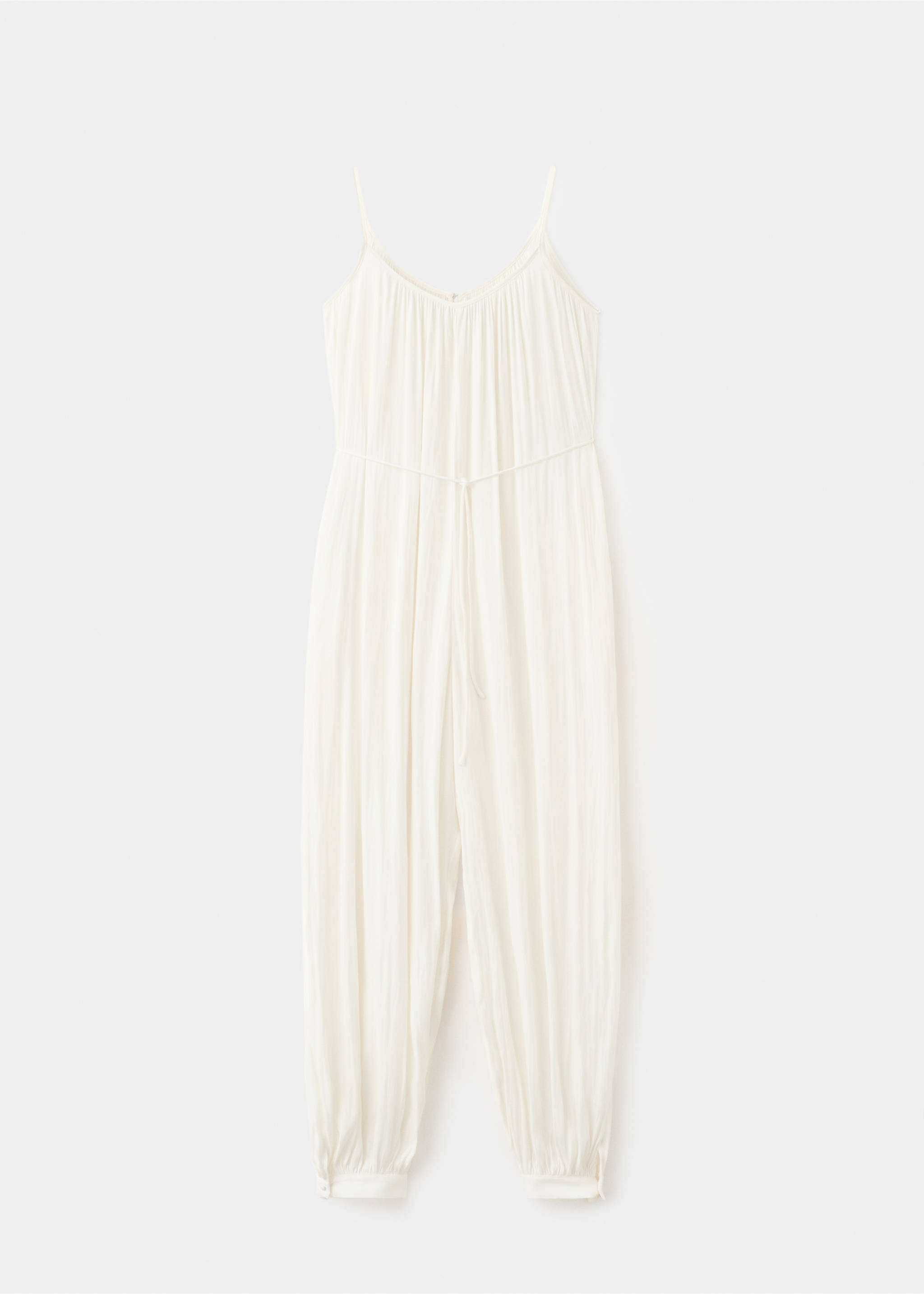 Fluid harem-style jumpsuit - Article without model, Off White. Ref: 37053278-00.