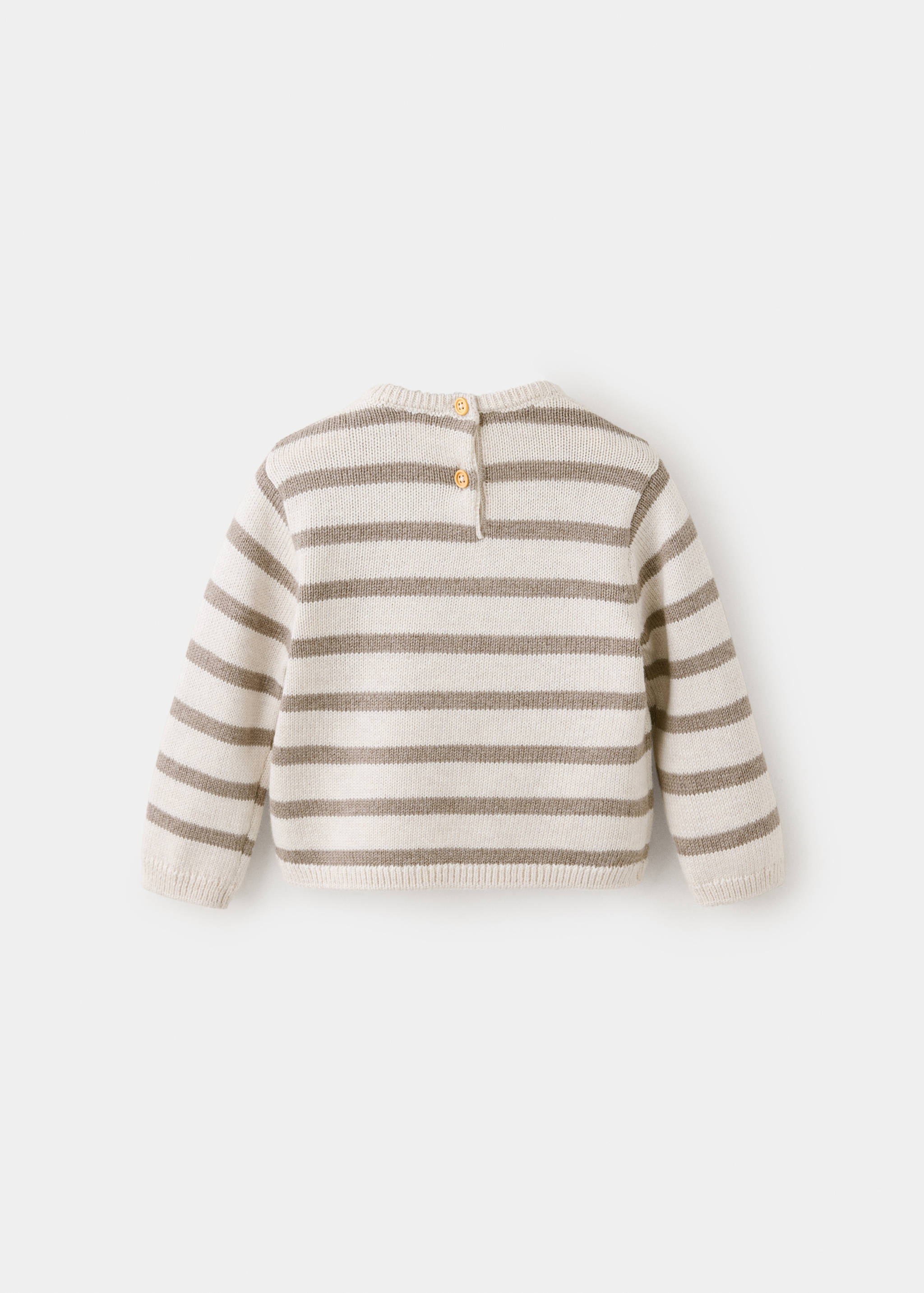Knit striped sweater - Reverse of the article