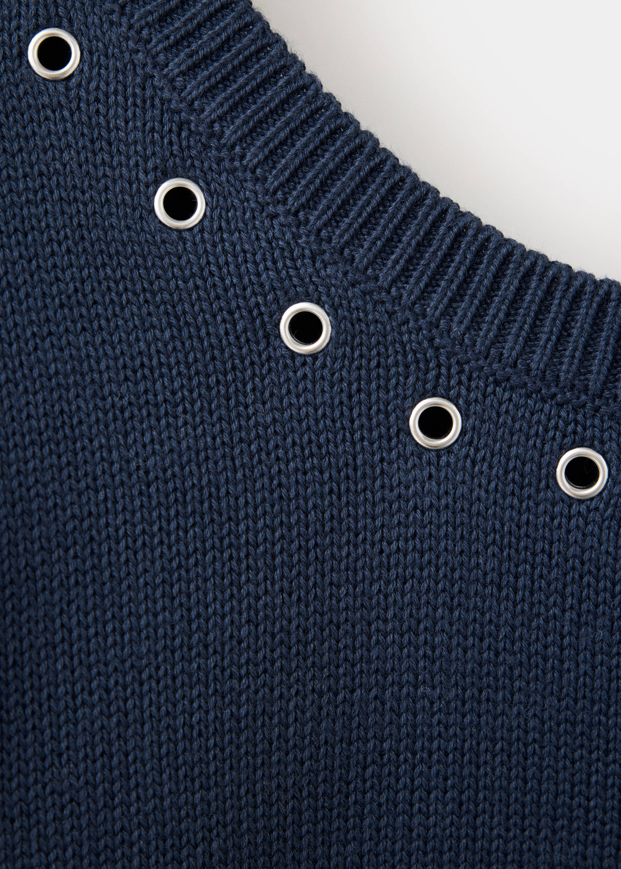 Pull asymétrique en maille 100 % coton - Détail de l'article 8